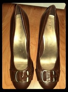 Brown Fioni dress wedges